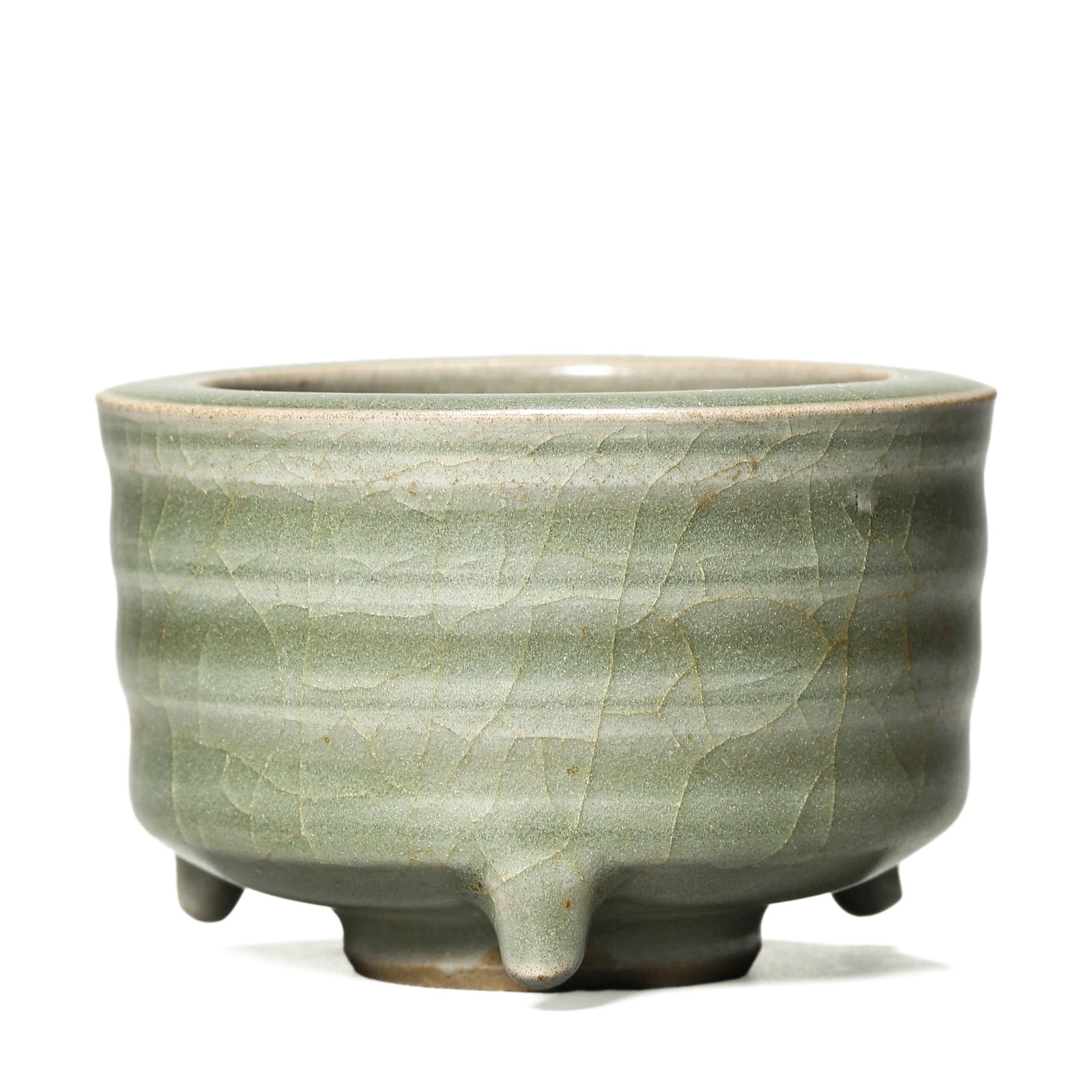 A LONGQUAN CELADON 'STRING DESIGN' CENSER (1 of 6)