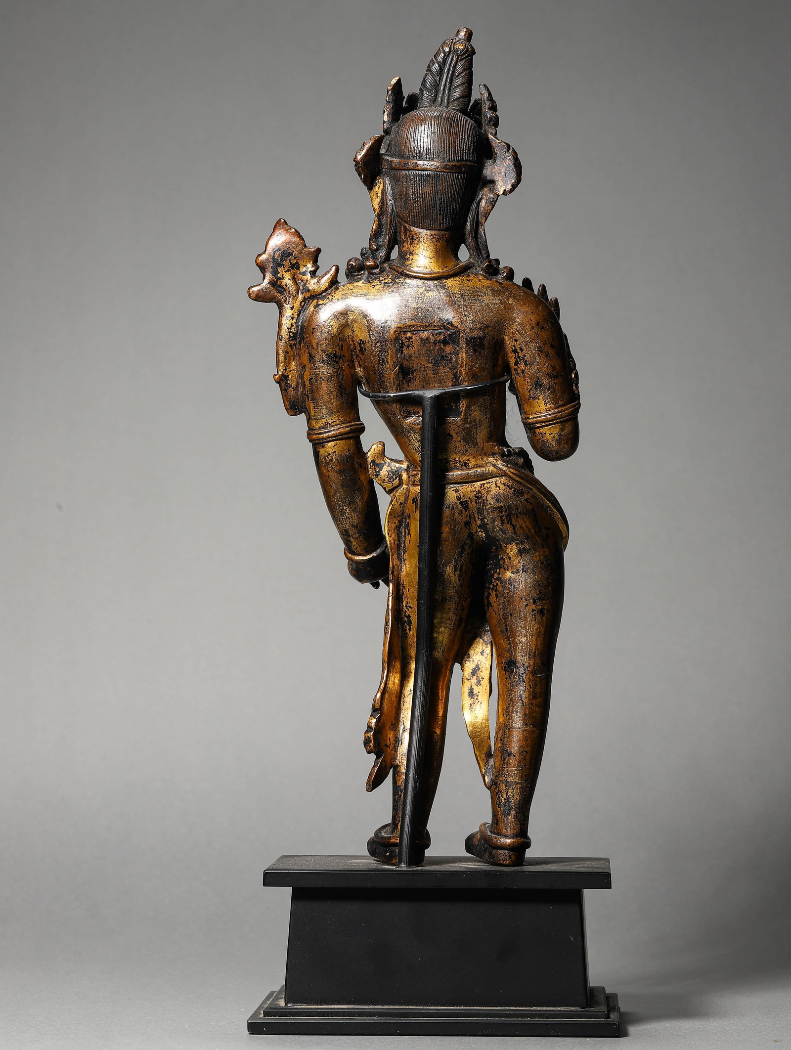 A GILT-BRONZE BUDDHA FIGURE - 7