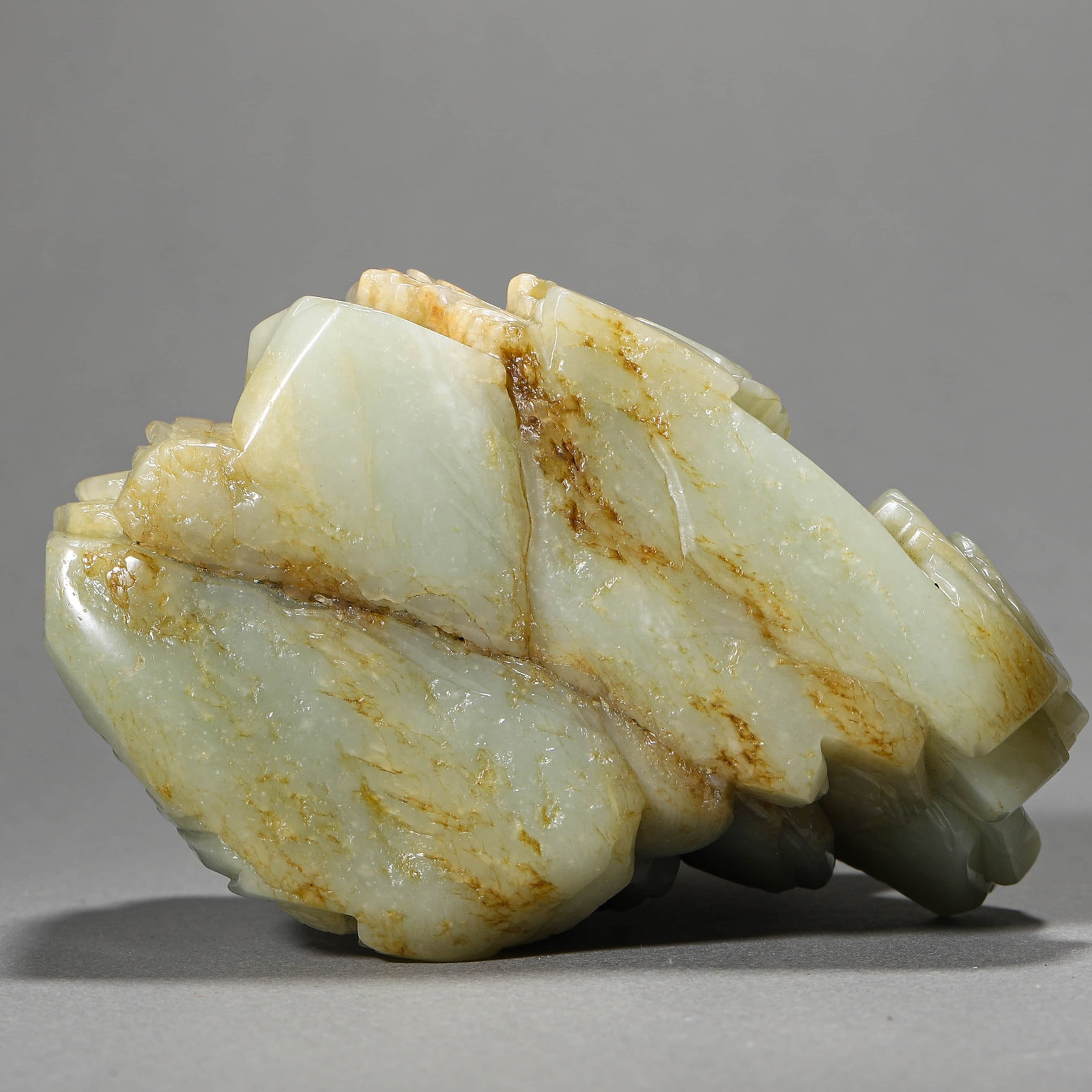 A JADE 'SCHOLAR UNDER PINES' CARVING - 6