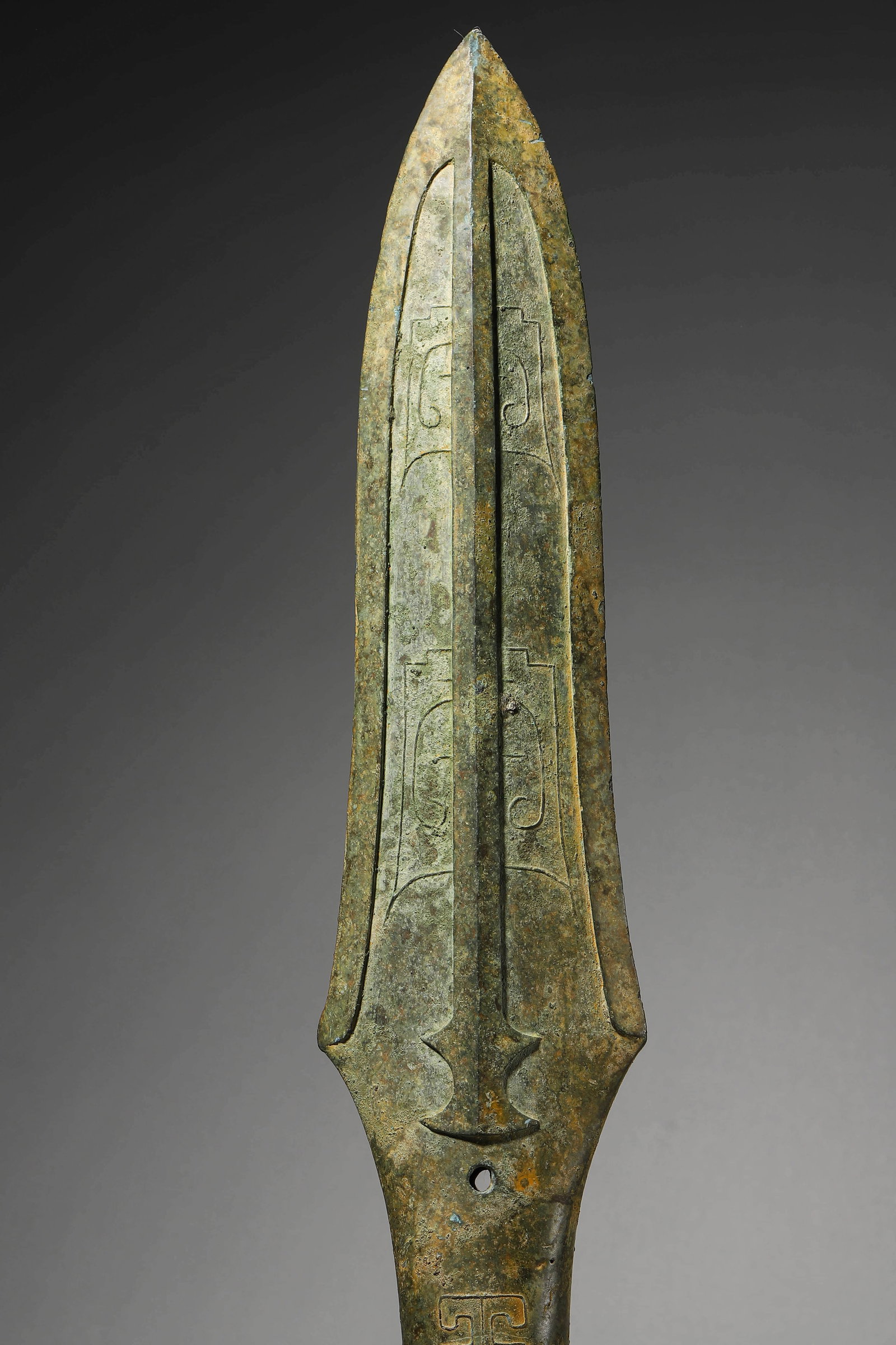 A BRONZE GUN HEAD - 2