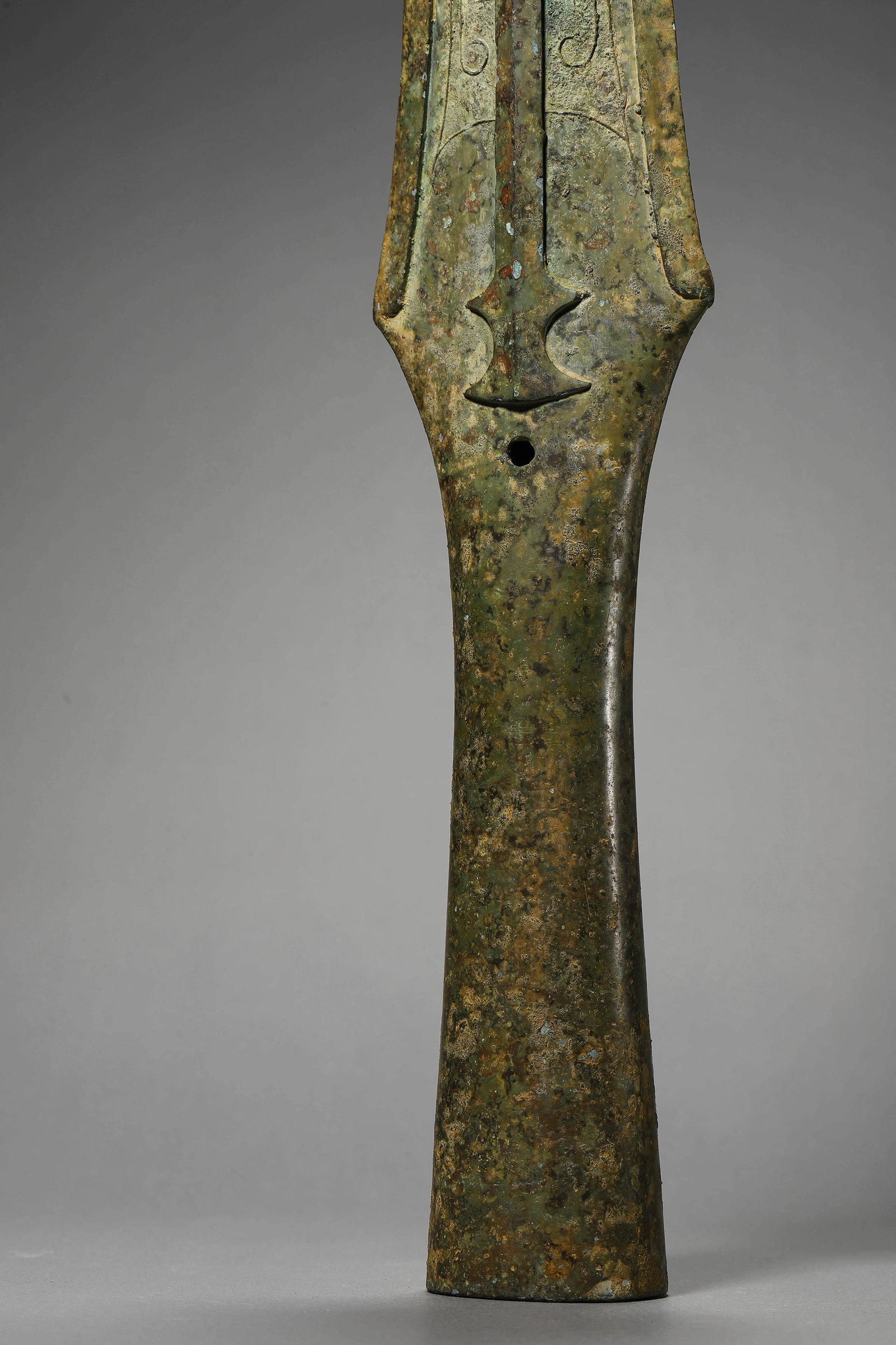 A BRONZE GUN HEAD - 6