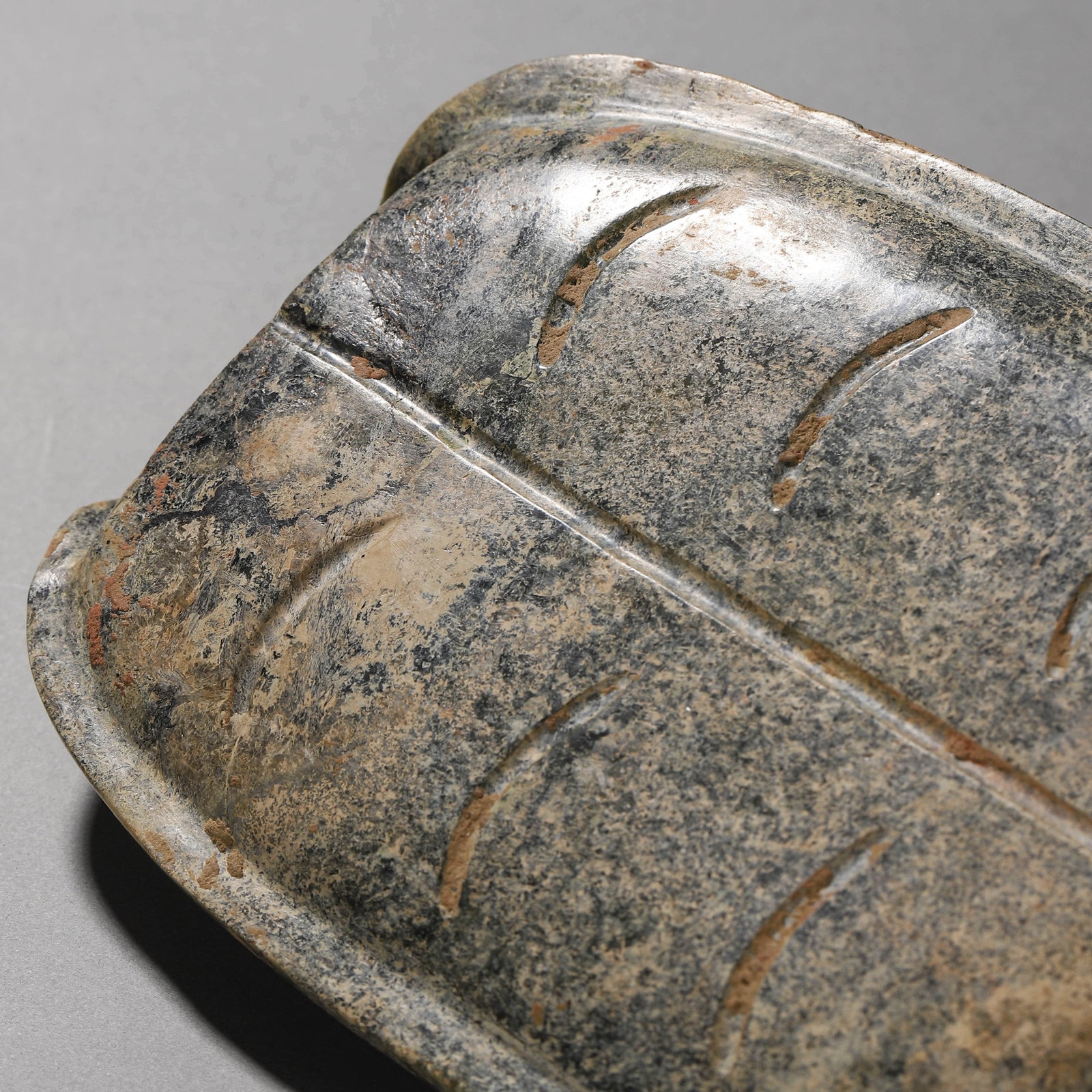 A STONE TORTOISE SHELL - 7