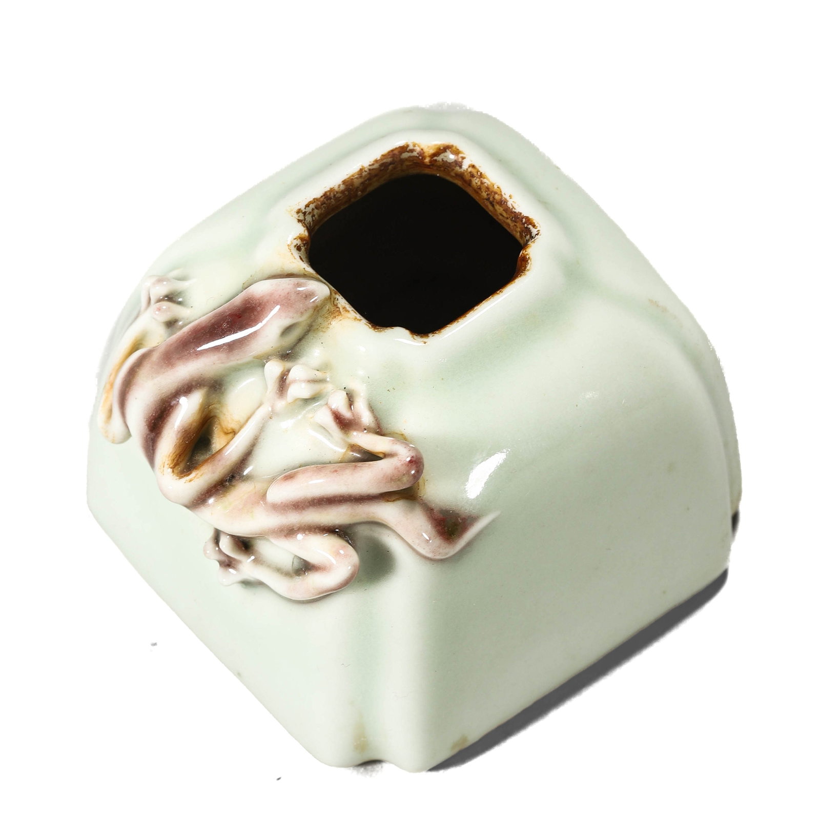 A CELADON-GLAZED WATER POT - 2