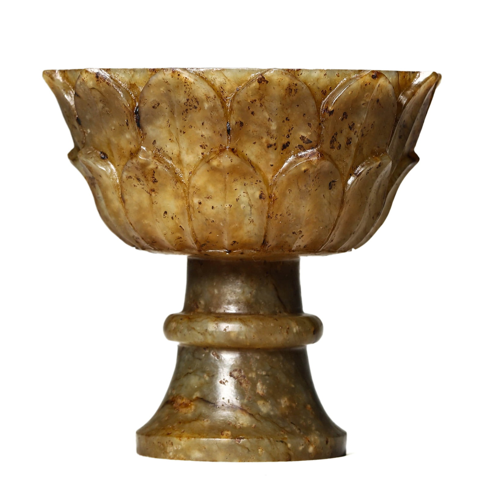 A JADE CUP: A JADE CUP Height: 2 5/8 in. (6.7 cm)