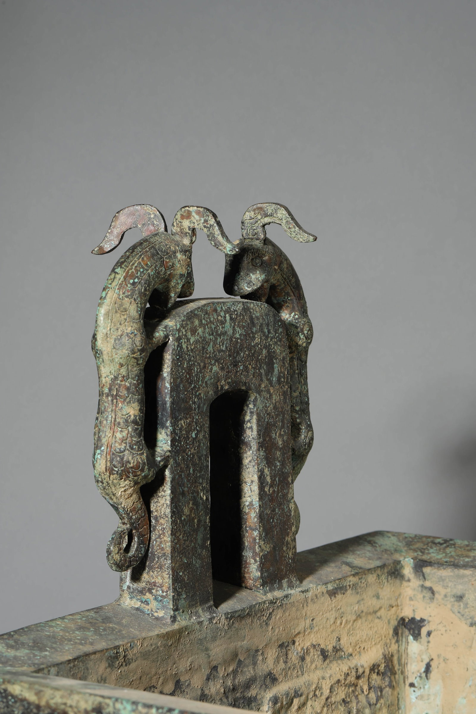 A BRONZE TRIPOD DING CENSER - 8