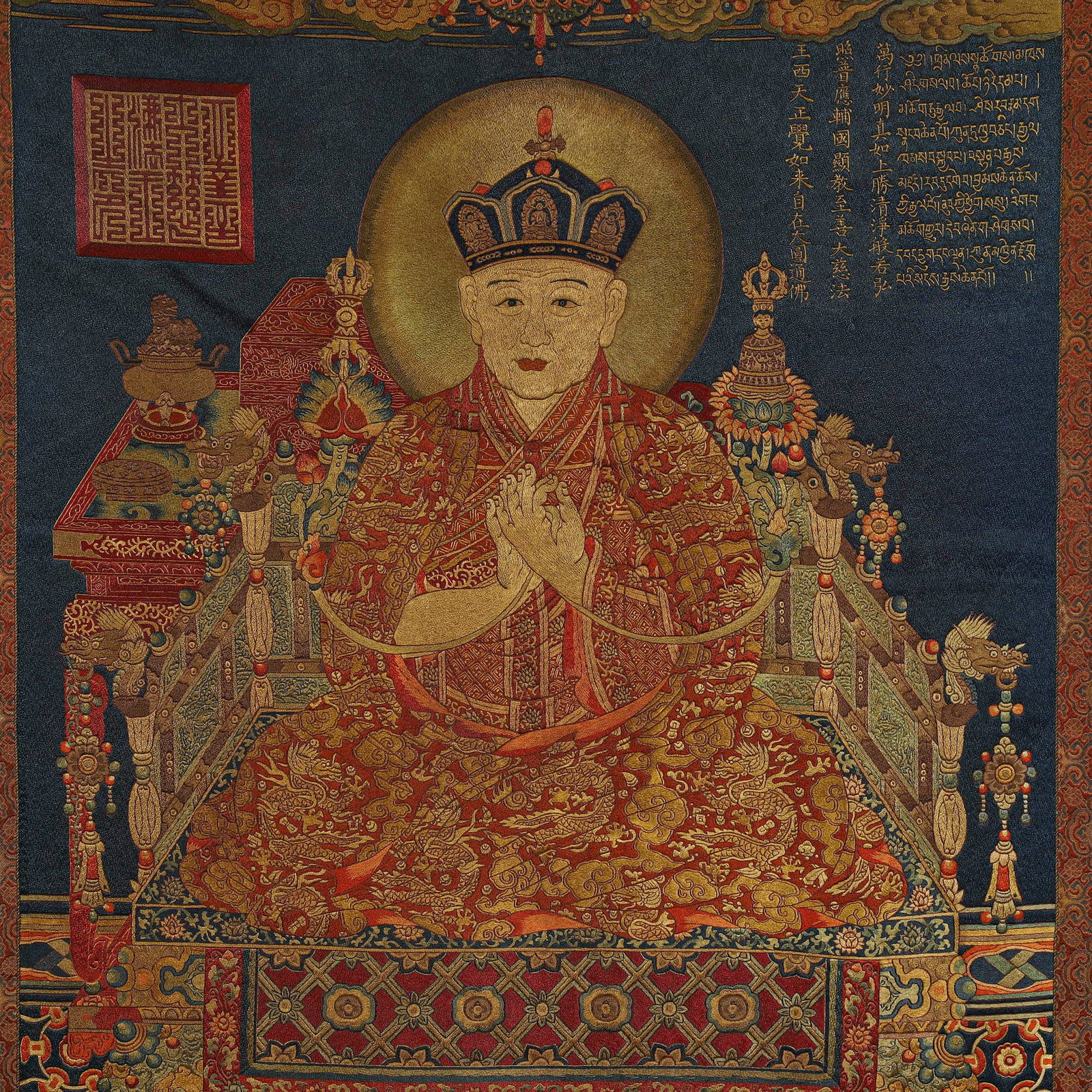 A TIBETAN THANGKA - 3