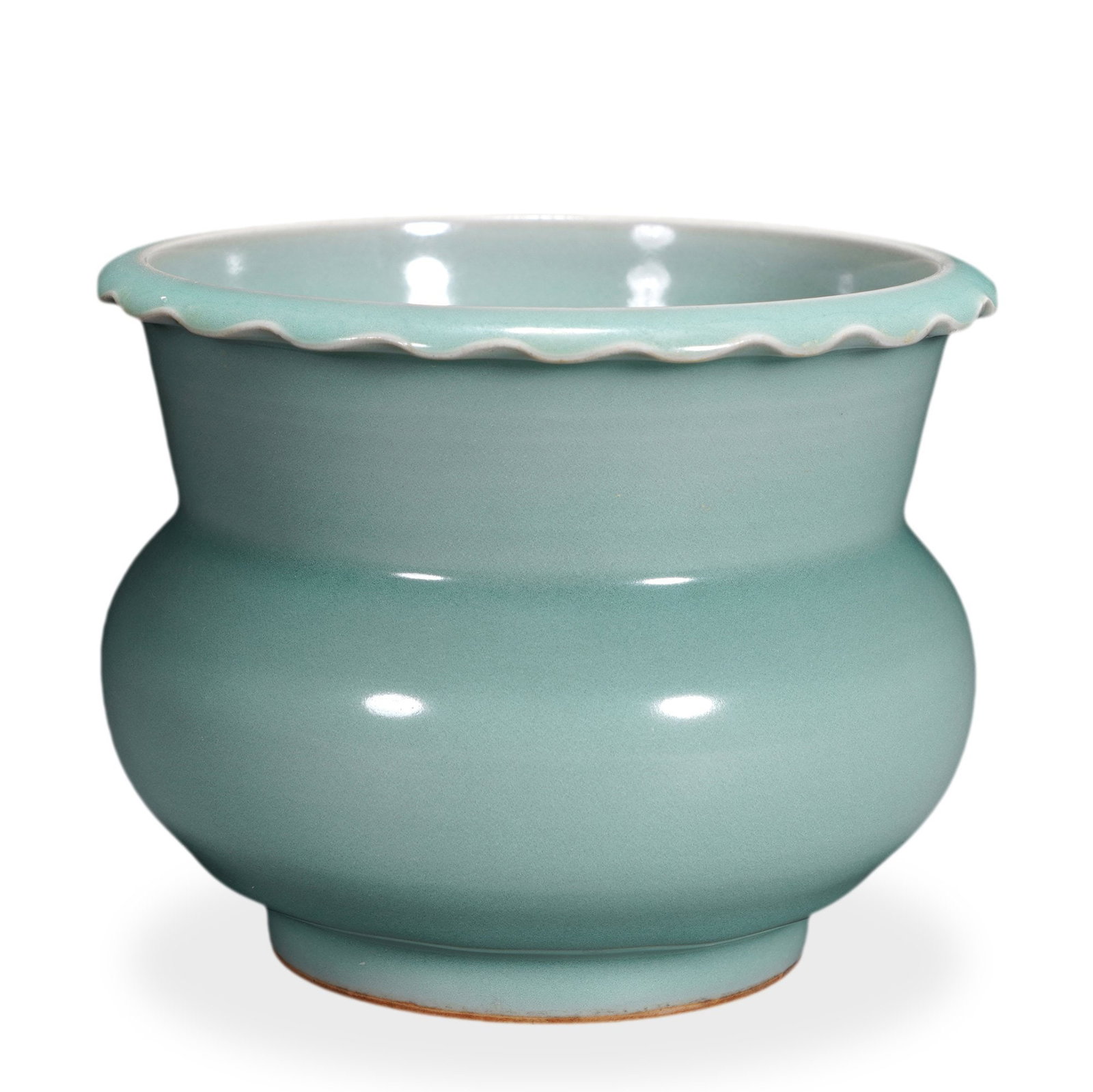 SONG DYNASTY RU WARE SKY-BLUE GLAZED FLOWER-MOUTH ZHADOU (1 of 5)