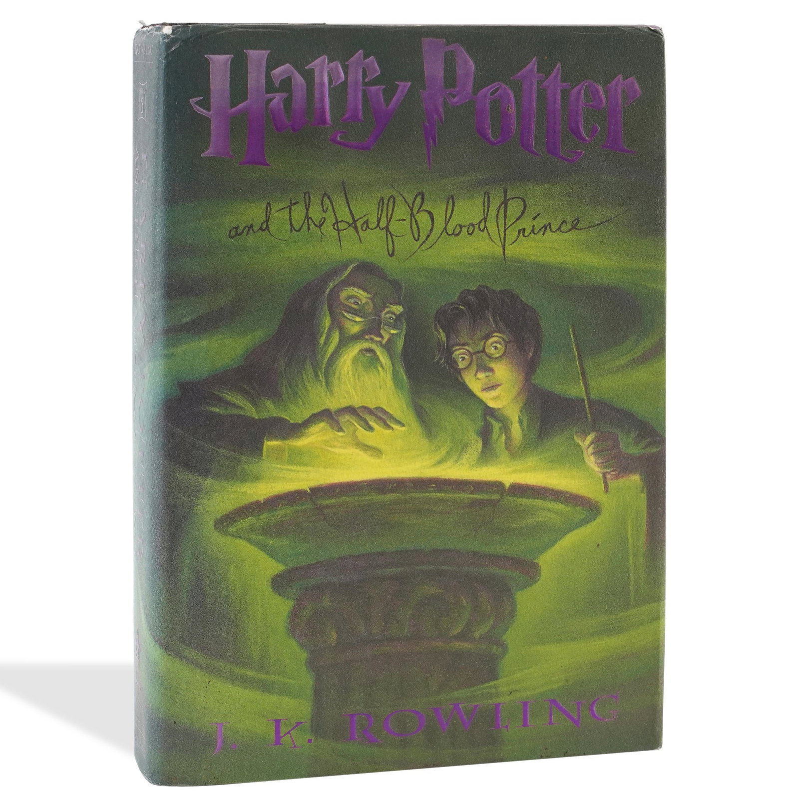 J. K. ROWLING SIGNED "HARRY POTTER AND THE HALF-BLOOD PRINCE" FIRST AMERICAN EDITION / FIRST: 9 1/4 x 6 1/4 in (23.5 x 16 cm) Signed copy of Harry Potter and the Half-Blood Prince by J. K. Rowling, published by Arthur A. Levine Books, an imprint of Scholastic, in 2005. The copyright page