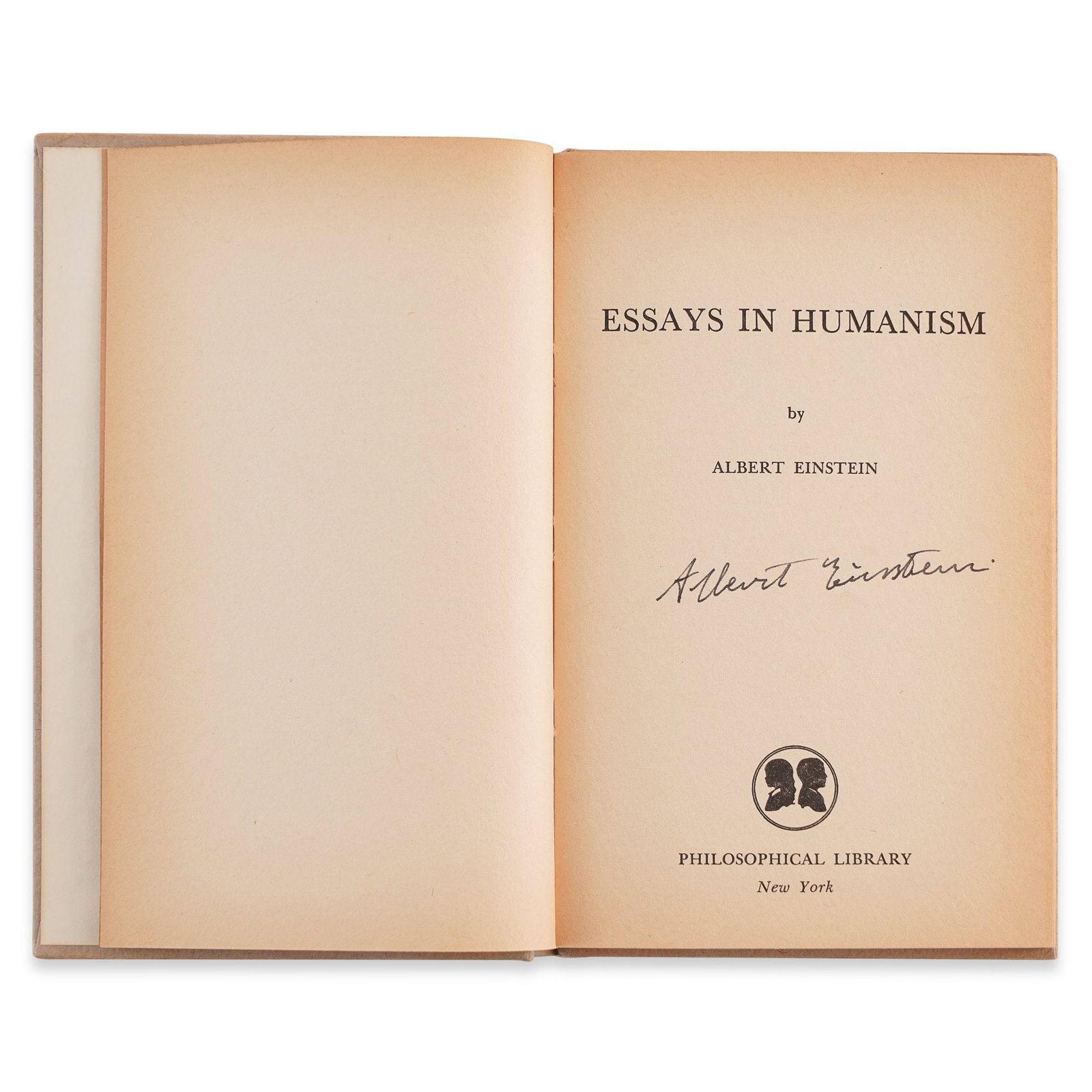 ALBERT EINSTEIN SIGNED "ESSAYS IN HUMANISM" - 3