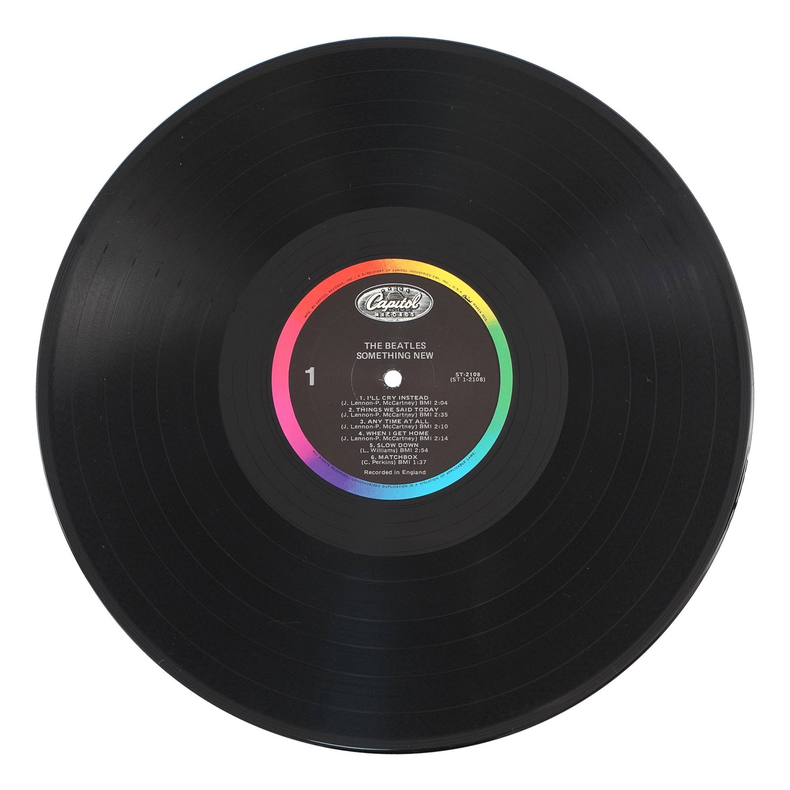 THE BEATLES FULLY SIGNED "SOMETHING NEW" LP - 3