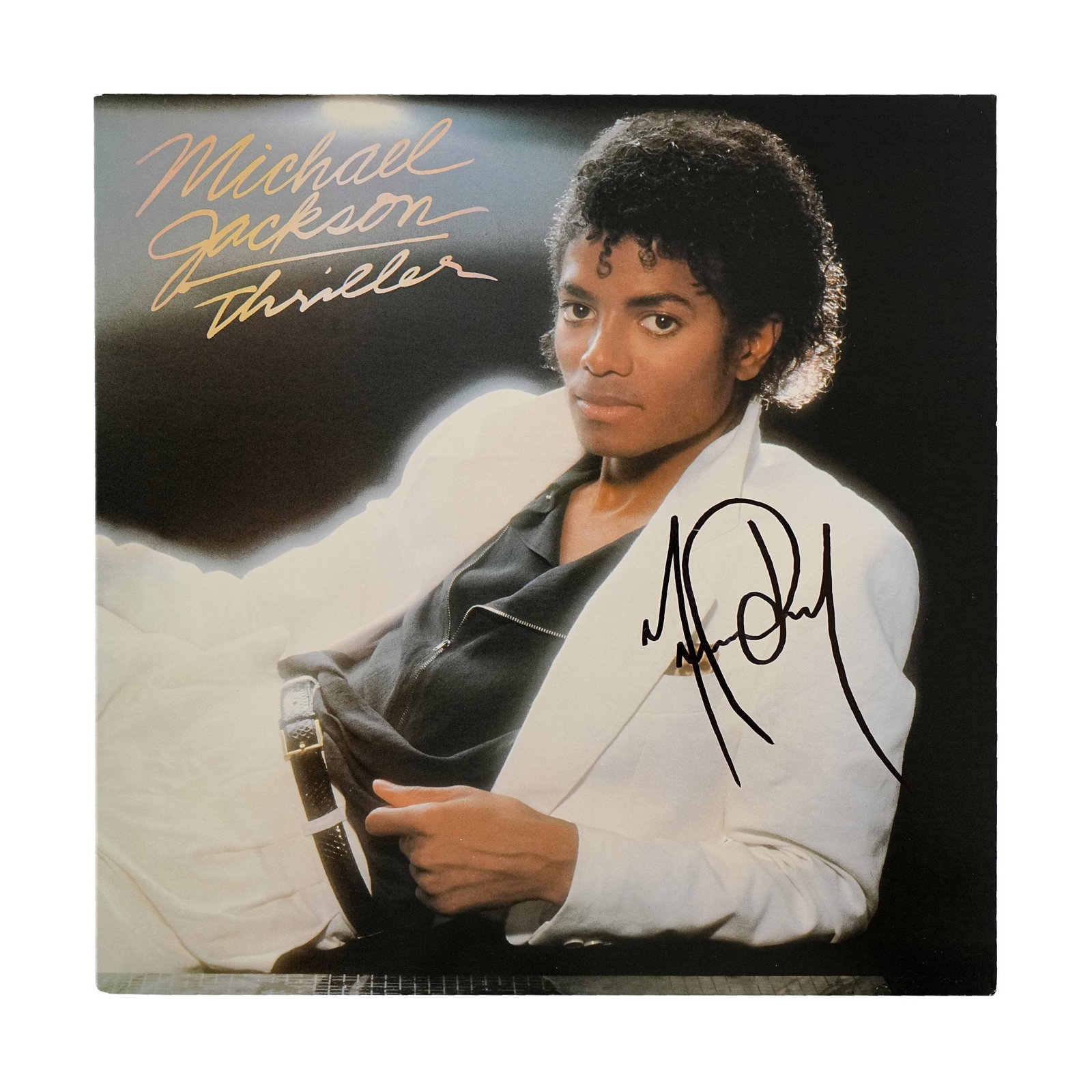 MICHAEL JACKSON SIGNED "THRILLER" LP - 2