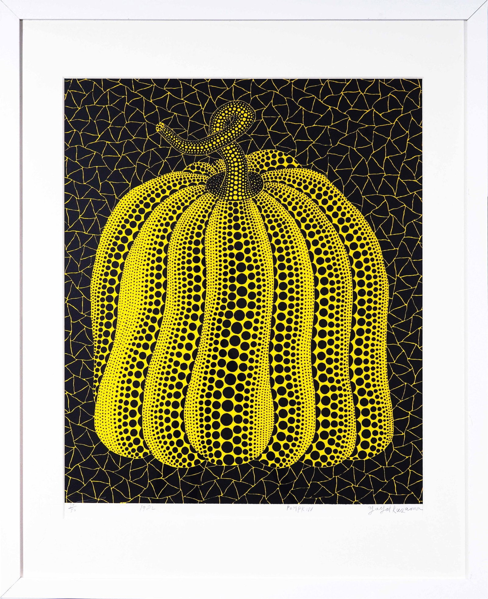 YAYOI KUSAMA (B.1929), SILKSCREEN PRINT: Image Dimensions: 22 x 17 5/8 in (56 x 45 cm) Signed (lower right) Yayoi Kusama (b. 1929) stands as one of the most iconic and influential female artists in the history of contemporary art. Through he