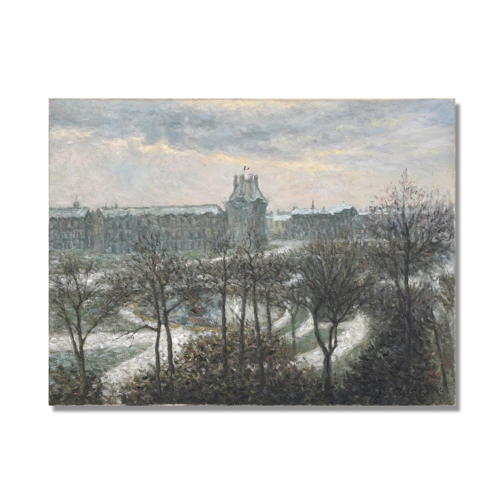 CAMILLE PISSARRO (1830-1903), ATTRIBUTED TO, OIL ON CANVAS: Signed (lower right) Image Dimensions: 33 1/2 x 25 5/8 in (85 x 65 cm) This painting comes with COA. Camille Pissarro, a founding figure of Impressionism, devoted much of his career to capturing the