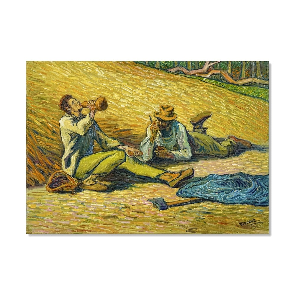 VINCENT VAN GOGH (1853-1890), ATTRIBUTED TO, OIL ON CANVAS: Signed (lower right) Image Dimensions: 19 3/4 x 27 1/2 in (50 x 70 cm) This painting comes with COA. Vincent van Gogh's Le laboureur labourant belongs to the profound group of rural labor scenes that