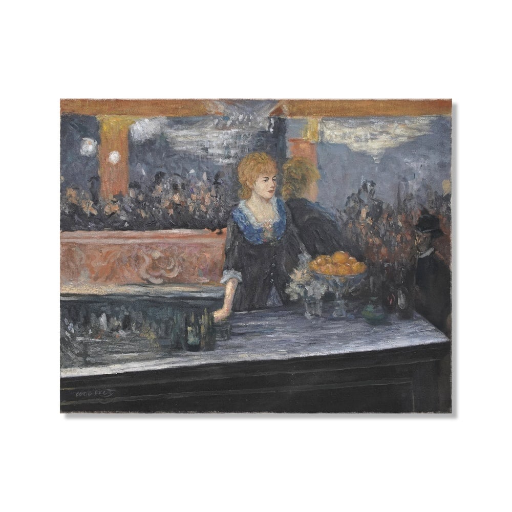 EDOUARD MANET (1832-1883), ATTRIBUTED TO, OIL ON CANVAS: Signed (lower left) Image Dimensions: 25 5/8 x 31 7/8 in (65 x 81 cm) This painting comes with COA. edouard Manet stands among the most influential figures in the history of modern art. Often