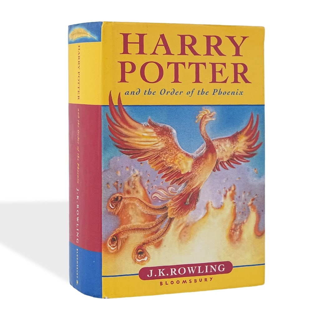 J.K. ROWLING SIGNED "HARRY POTTER AND THE ORDER OF THE PHOENIX" FIRST EDITION: 8 1/8 x 5 3/8 in (20.5 x 13.5 cm) J.K. Rowling's Harry Potter and the Order of the Phoenix represents a defining chapter in one of the most influential literary series of the modern era. Published in 