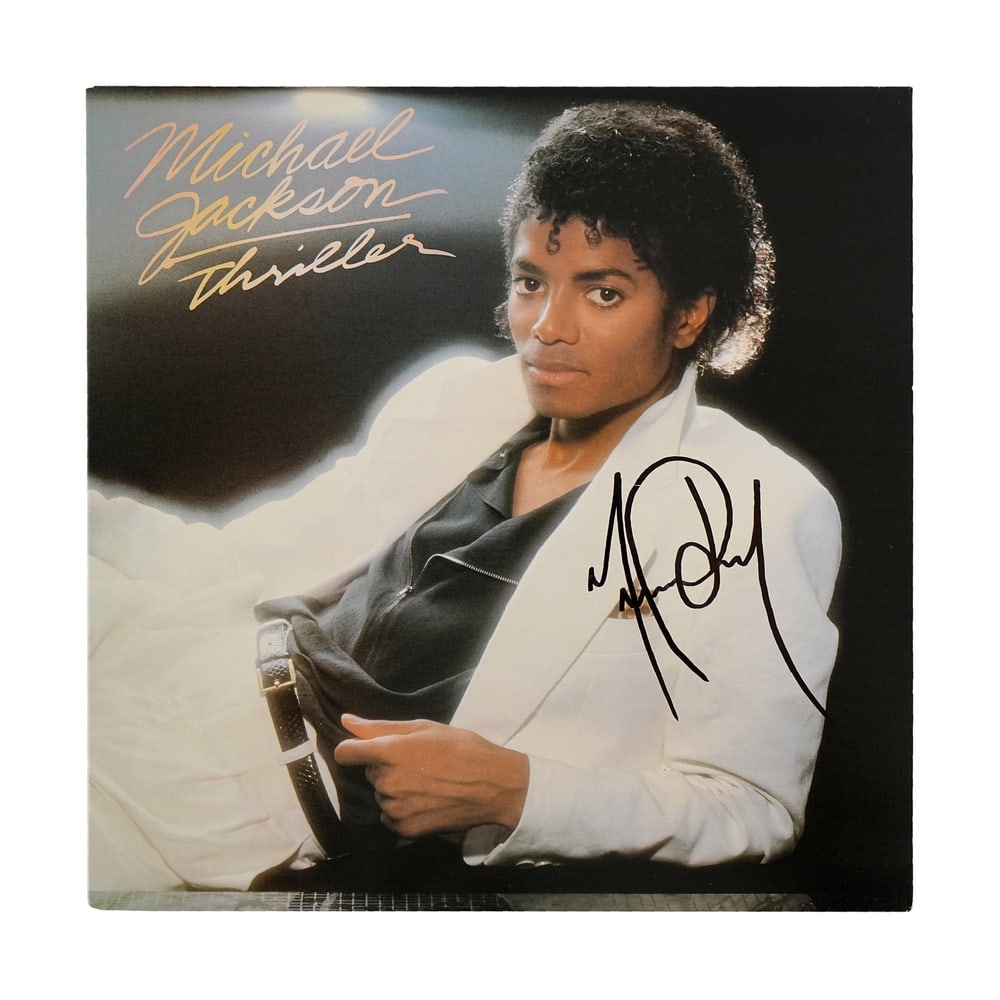 MICHAEL JACKSON SIGNED "THRILLER" LP - 2