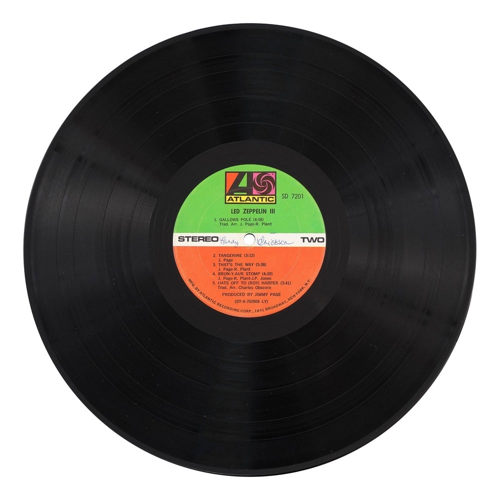 LED ZEPPELIN FULLY SIGNED "LED ZEPPELIN III" LP - 5