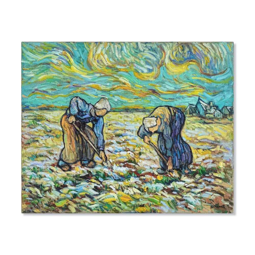 VINCENT VAN GOGH (1853-1890), ATTRIBUTED TO, OIL ON CANVAS: Signed (lower right) Image Dimensions: 25 3/4 x 32 in (65 x 81 cm) This painting comes with COA. Few artists expressed the dignity of rural labor with the emotional depth of Vincent van Gogh. Througho
