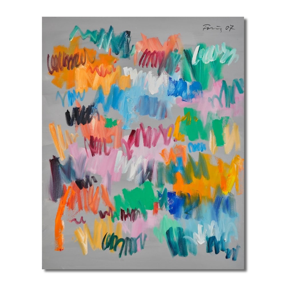 GUNTHER FORG (1952-2013), ATTRIBUTED TO, ACRYLIC OIL ON CANVAS: Image Dimensions: 40 x 32 in (101.6 x 81.3 cm) Signed (upper right) This painting comes with COA. Günther Forg (1952-2013) was a German painter, sculptor, and photographer known for his explorations