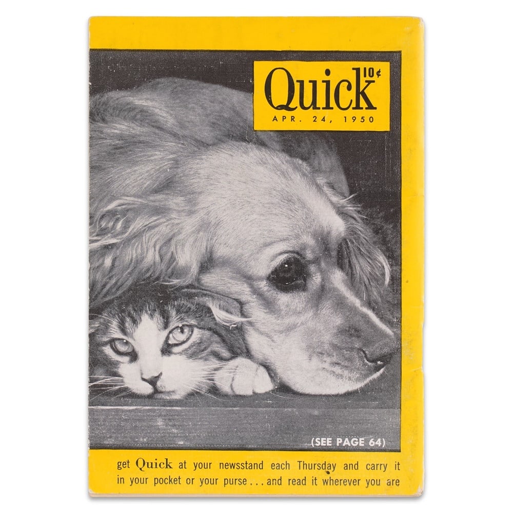 WALT DISNEY SIGNED QUICK MAGAZINE - 2
