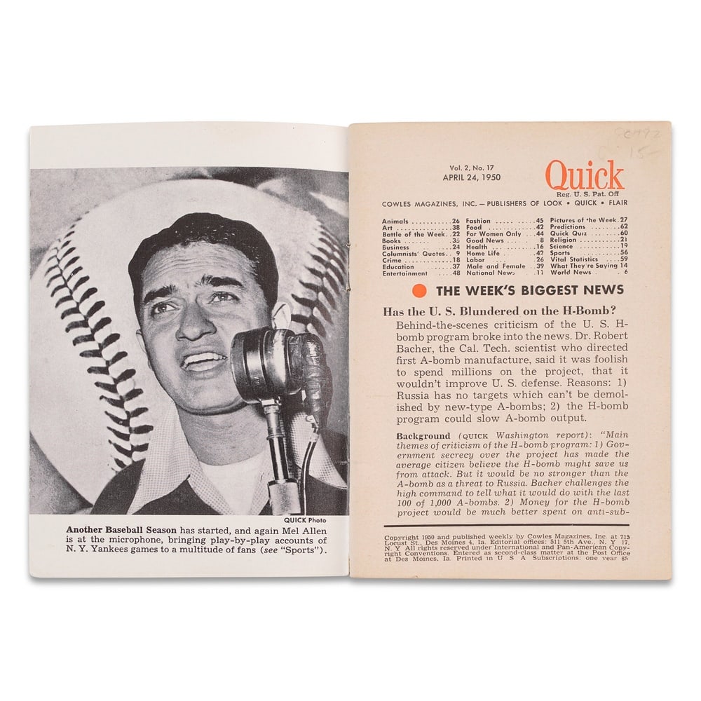 WALT DISNEY SIGNED QUICK MAGAZINE - 3