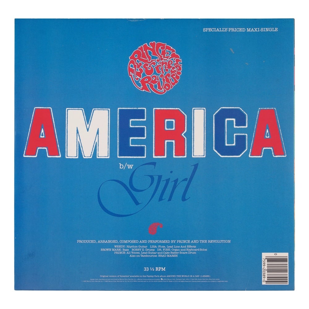 PRINCE SIGNED "AMERICA" LP - 2
