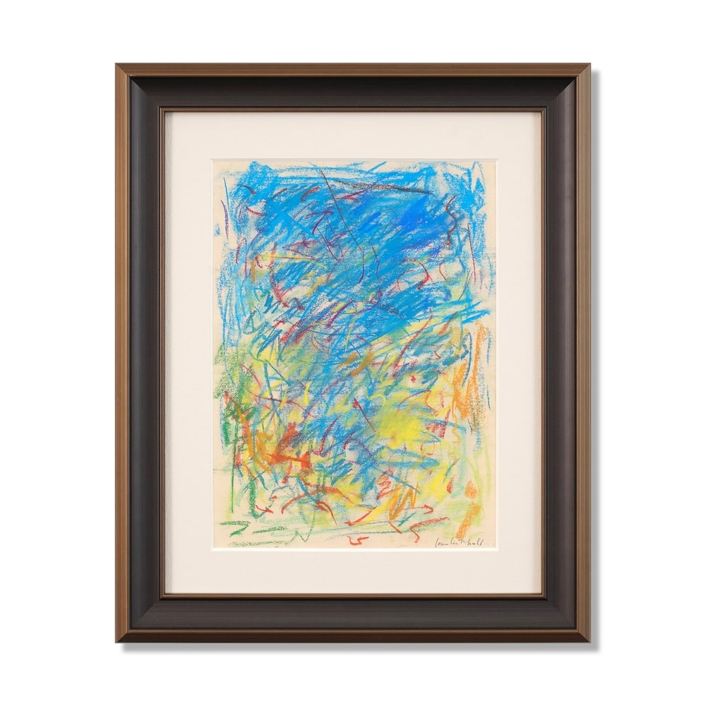 JOAN MITCHELL (1925-1992), ATTRIBUTED TO, PASTEL ON PAPER: Signed (lower right) Image Dimensions: 15 1/4 x 11 in (38.7 x 28 cm) Framed Dimensions: 22 1/8 x 18 1/4 in (56.3 x 46.3 cm) This painting comes with COA. Joan Mitchell remains one of the most