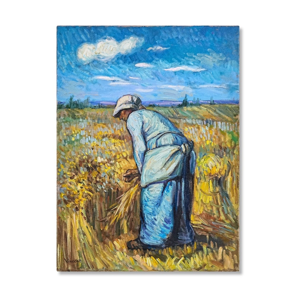 VINCENT VAN GOGH (1853-1890), ATTRIBUTED TO, OIL ON CANVAS: Signed (lower left) Image Dimensions: 28 3/4 x 21 1/4 in (75 x 56 cm) This painting comes with COA. Few artists devoted themselves to the dignity of rural life with the intensity of Vincent van Gogh.