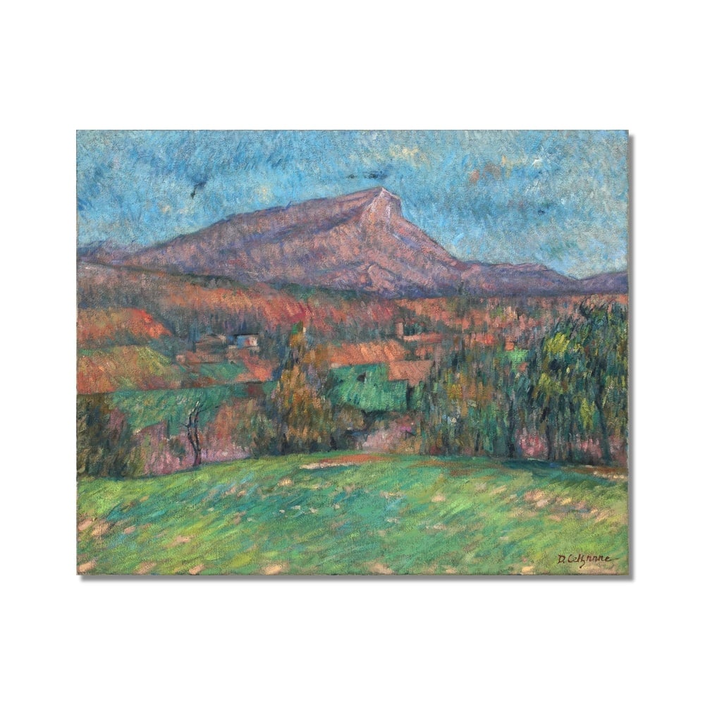 PAUL CEZANNE (1839-1906), ATTRIBUTED TO, OIL ON CANVAS: Signed (lower right) Image Dimensions: 25 5/8 x 31 5/8 in (65 x 80.5 cm) This painting comes with COA. Paul Cezanne stands as one of the most decisive figures in the transition from nineteenth