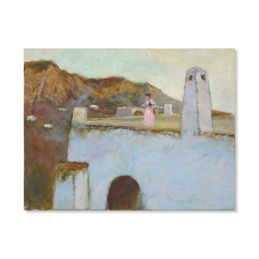 JOHN SINGER SARGENT (1856-1925), ATTRIBUTED TO, OIL ON CANVAS: Signed (lower left) Image Dimensions: 19 3/4 x 25 3/4 in (50.2 x 65.4 cm) This painting comes with COA. Few artists combined technical brilliance and atmospheric sensitivity as successfully as John Si
