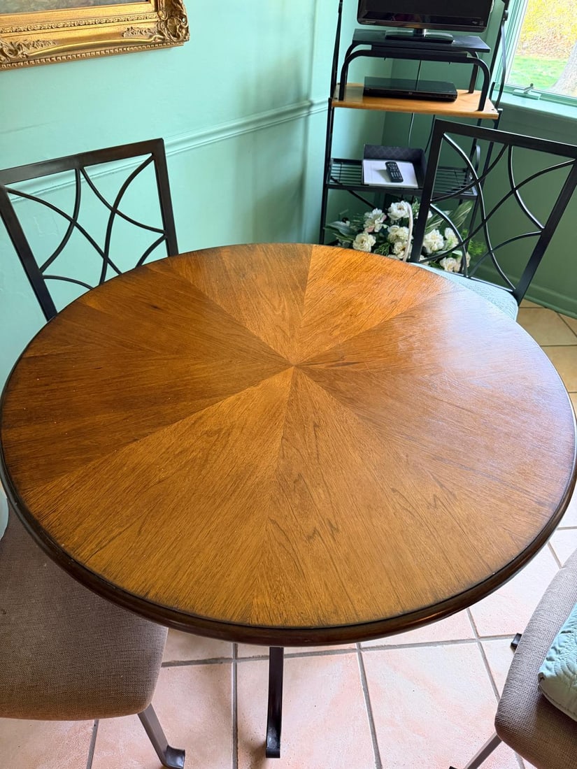 Round Bistro Dining Set with 4 Chairs - 3