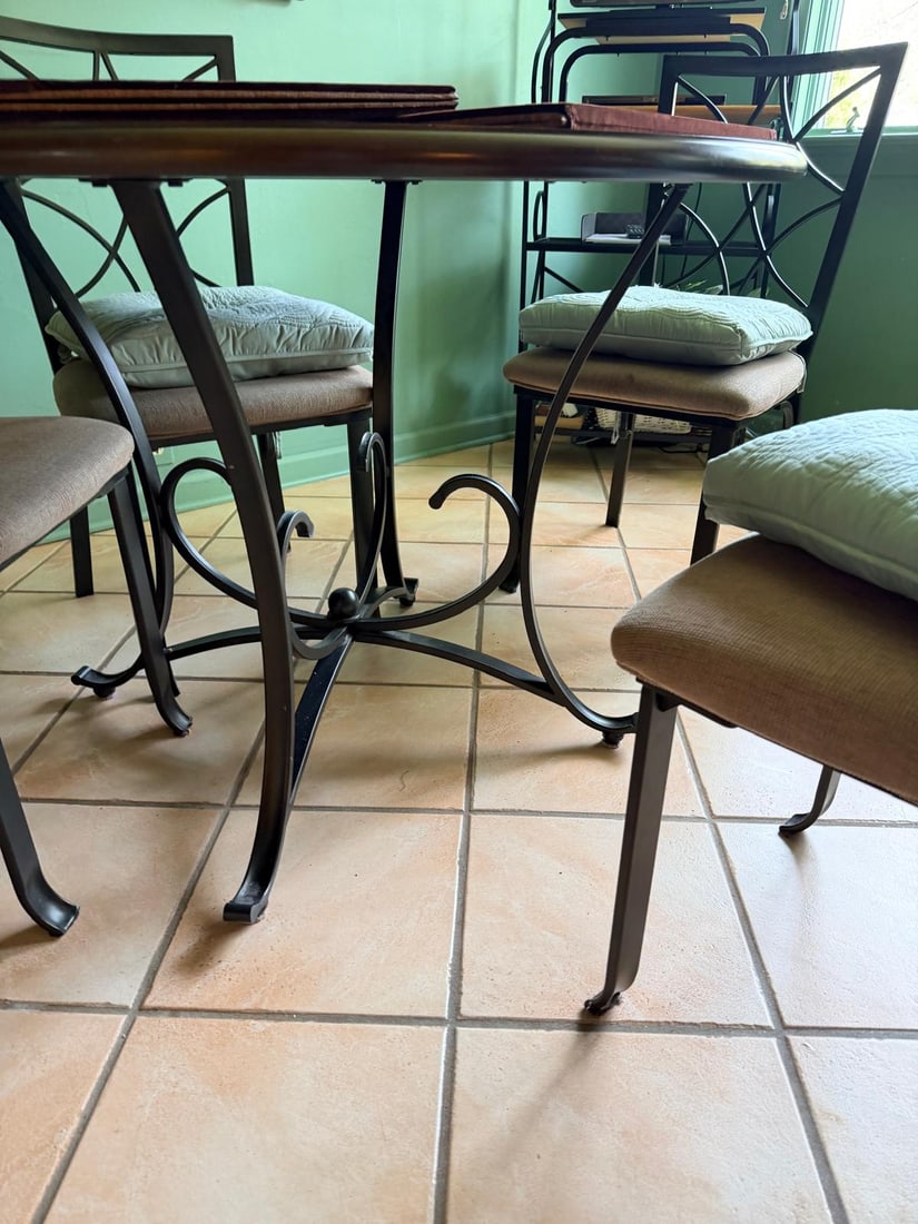 Round Bistro Dining Set with 4 Chairs - 4