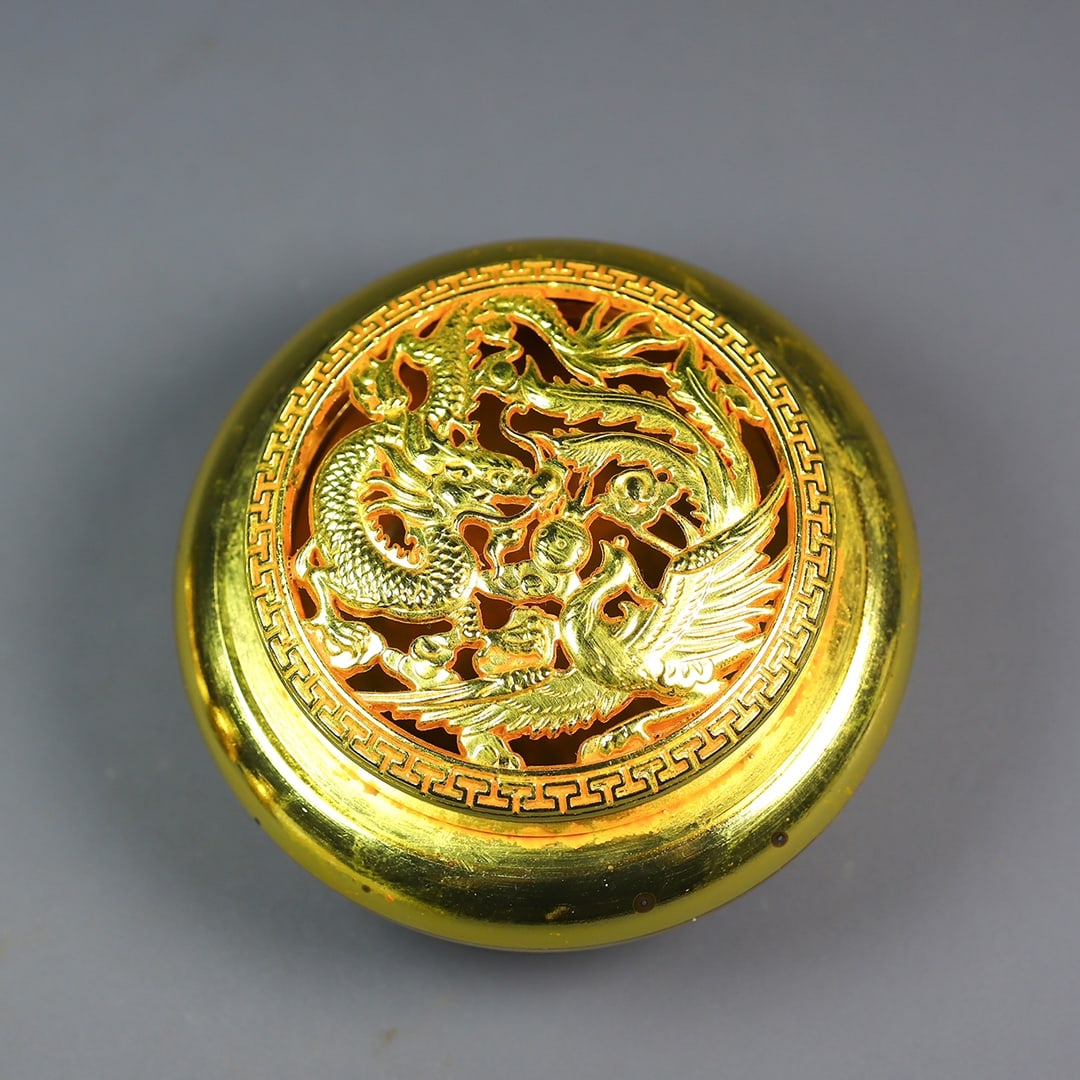 Yuan Dynasty Gilded Phoenix-Patterned Wine - 7