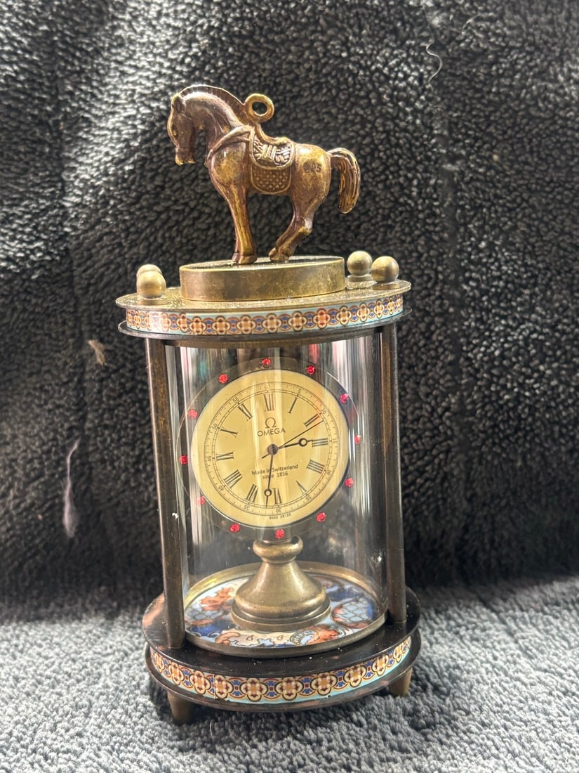 Cloisonne clock