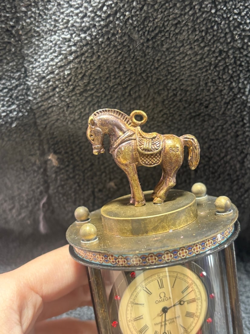 Cloisonne clock - 5