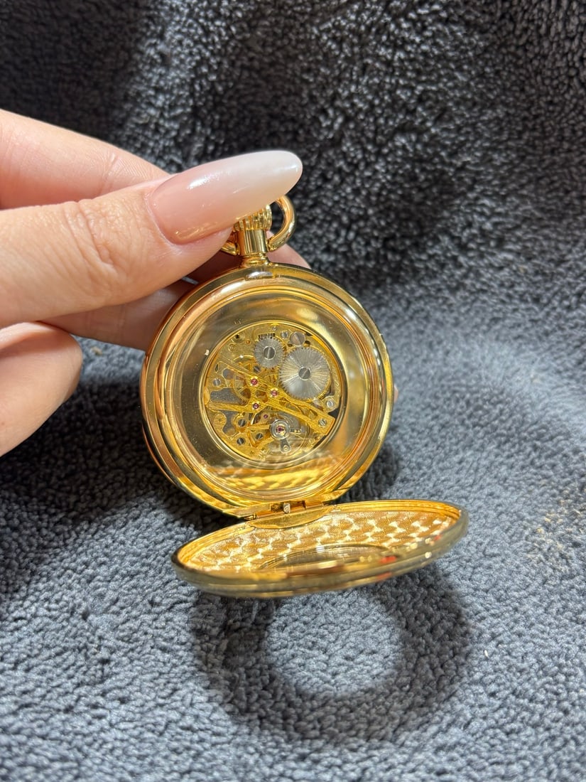 Gilded pocket watch - 4