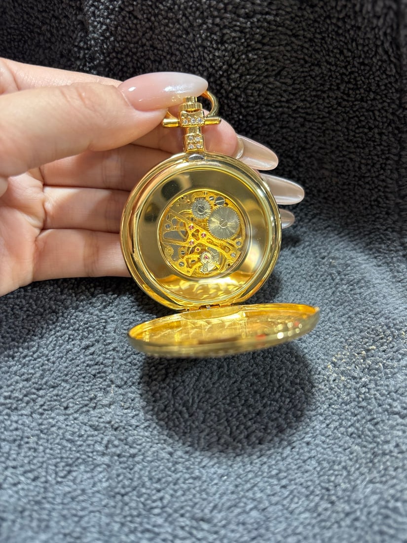 Gilded pocket watch - 4