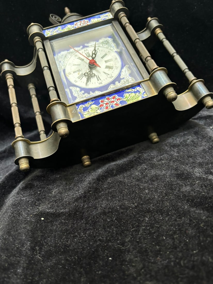 Cloisonne clock - 5