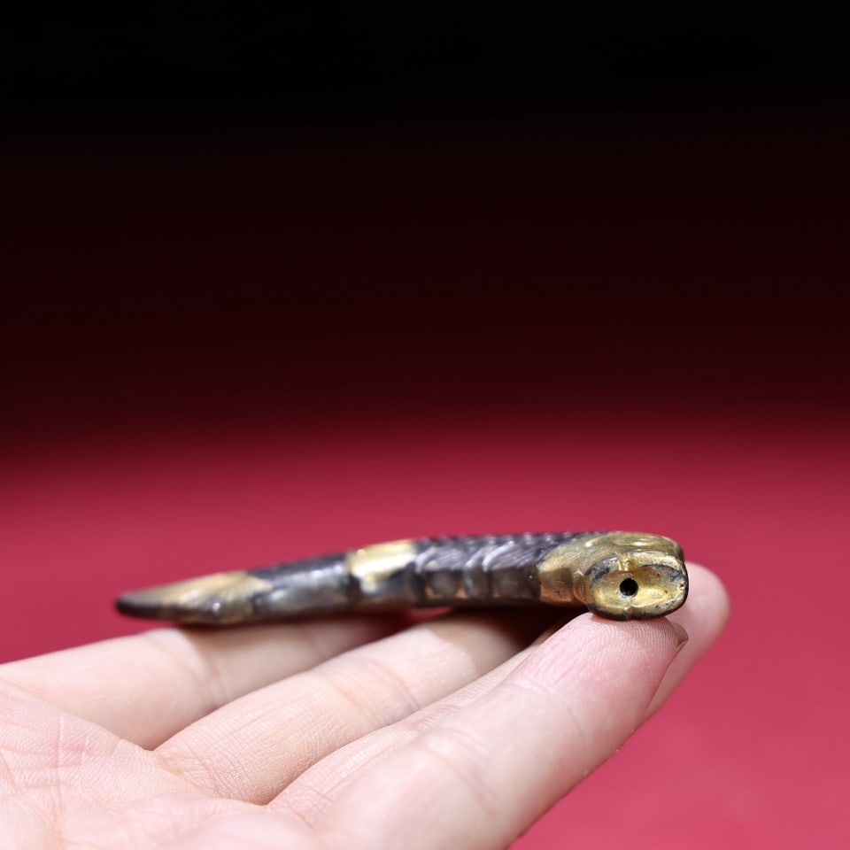 Exquisite antique silver-gilt fish - 4