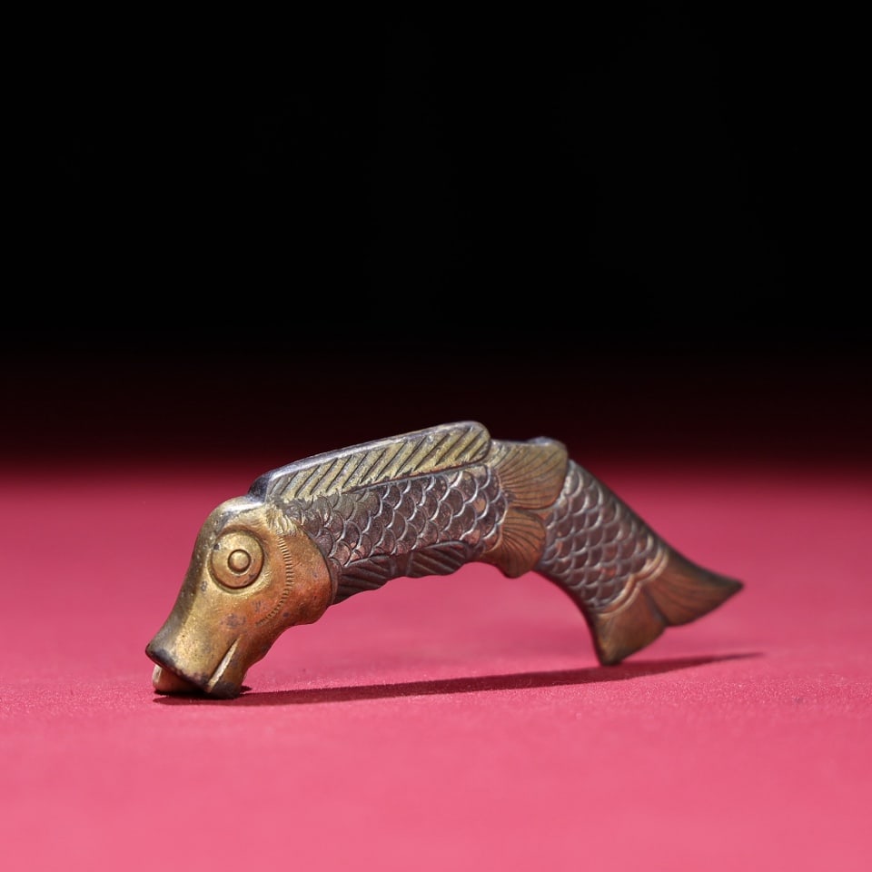 Exquisite antique silver-gilt fish - 5