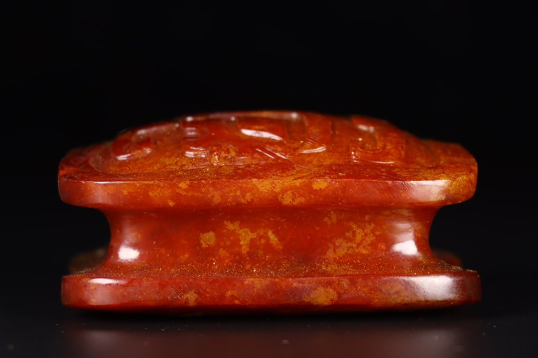 Exquisite antique Hetian jade tortoise shell - 7