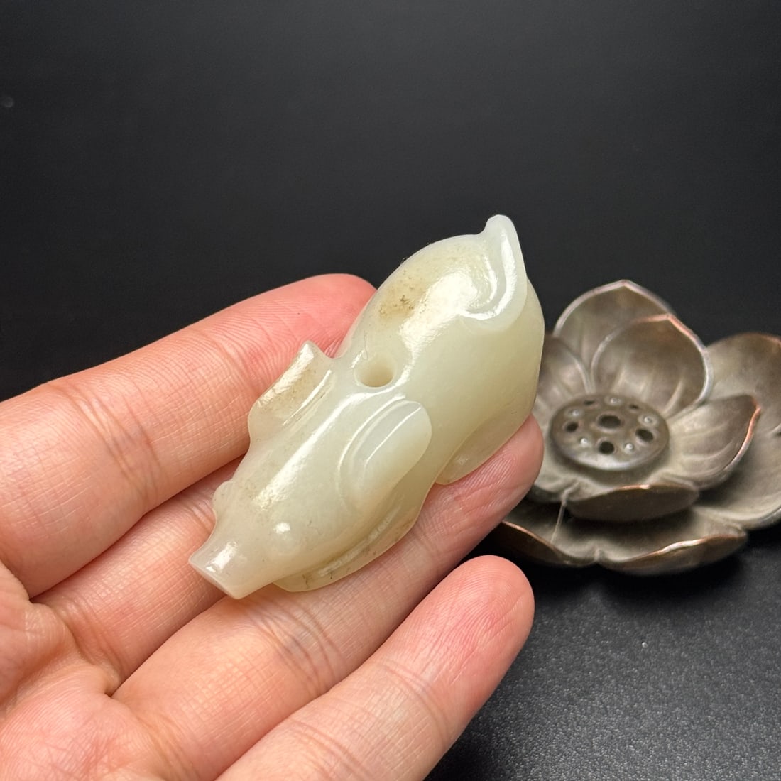 Exquisite Hetian Jade Pig - 8