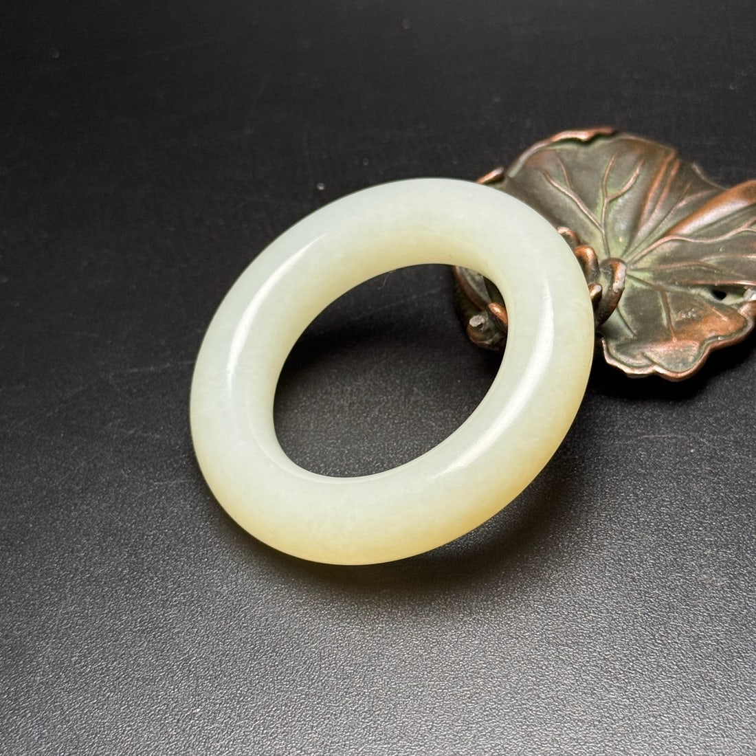 Exquisite Hetian jade kasaya ring - 3