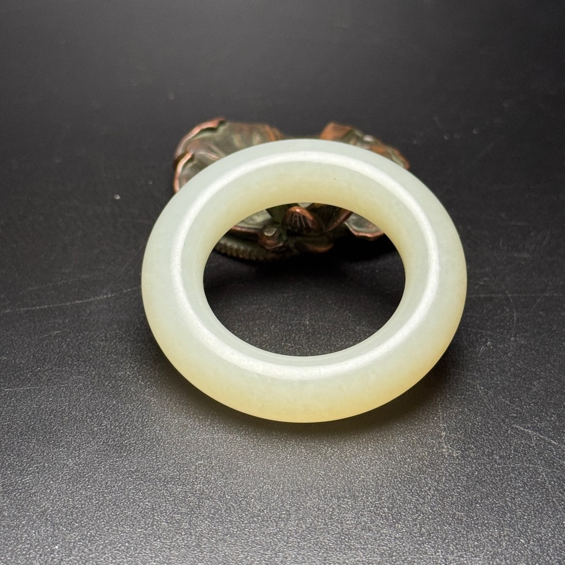Exquisite Hetian jade kasaya ring - 5