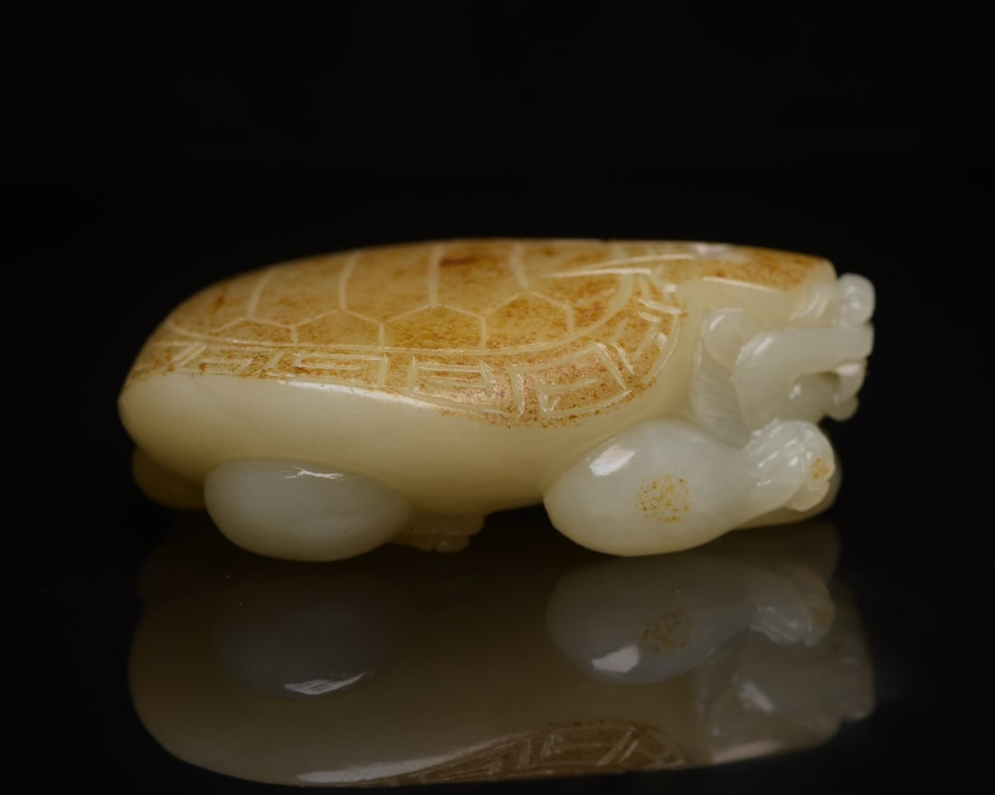 Hetian Jade Dragon Turtle - 2