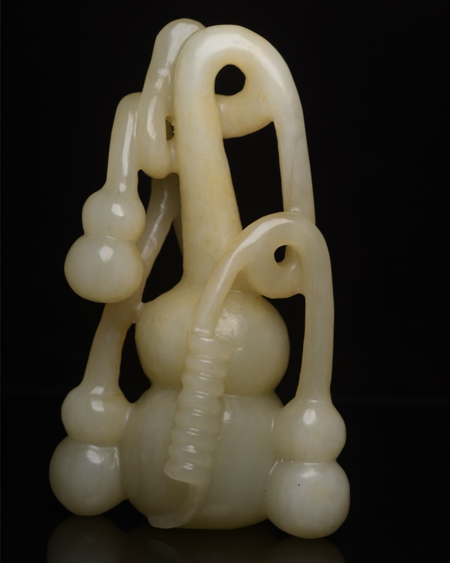 Hetian jade gourd - 2