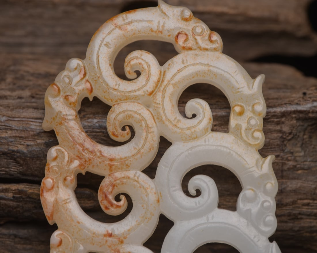 Hetian Jade Dragon Plaque - 5
