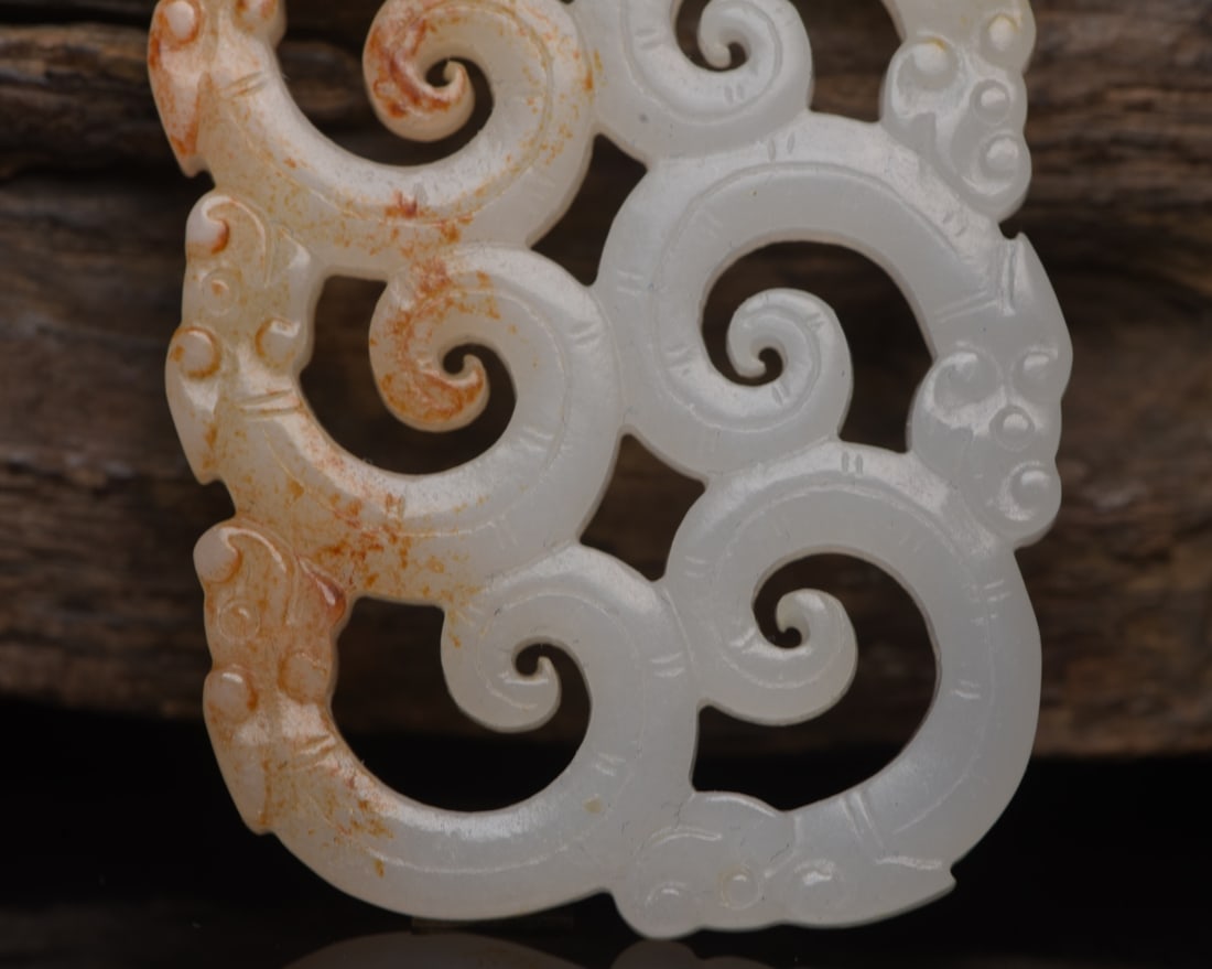 Hetian Jade Dragon Plaque - 6