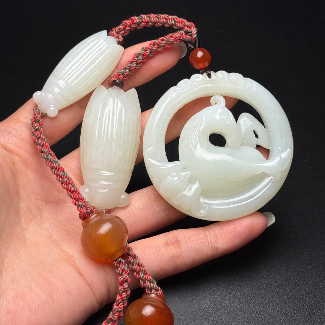 Fine Hetian jade accessories - 9